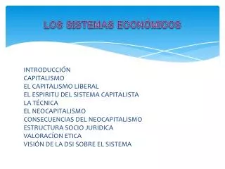 los sistemas econ micos