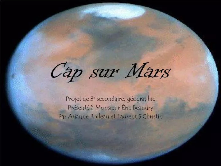 cap sur mars