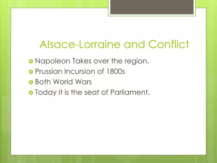 alsace lorraine and conflict
