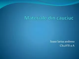 materiale din cauciuc