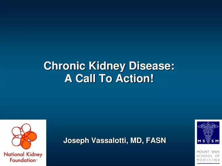 chronic kidney disease a call to action