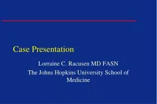 Case Presentation