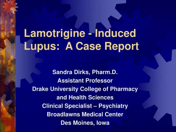 lamotrigine induced lupus a case report