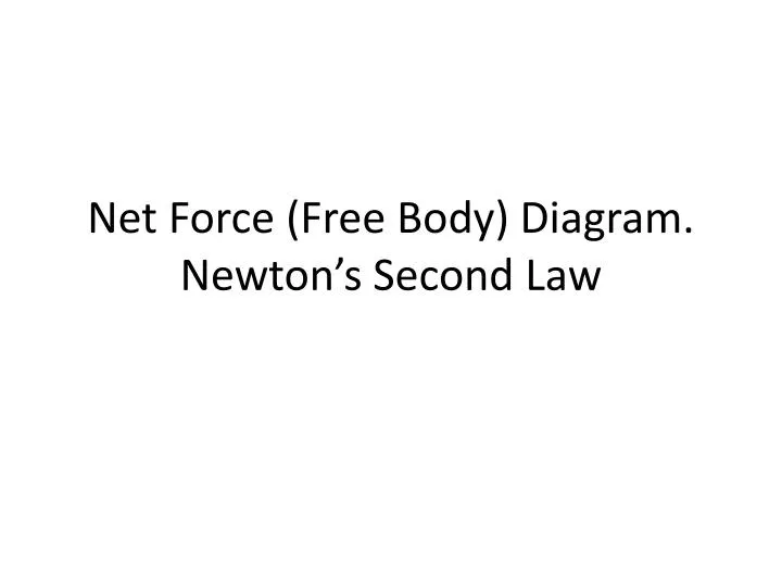 net force free body diagram newton s second law