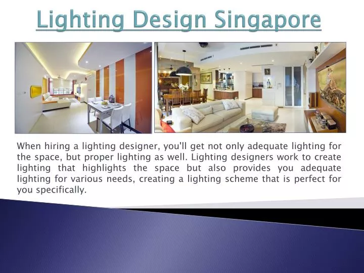 lighting design singapore