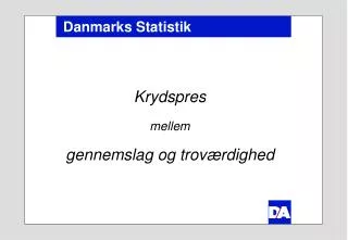 danmarks statistik