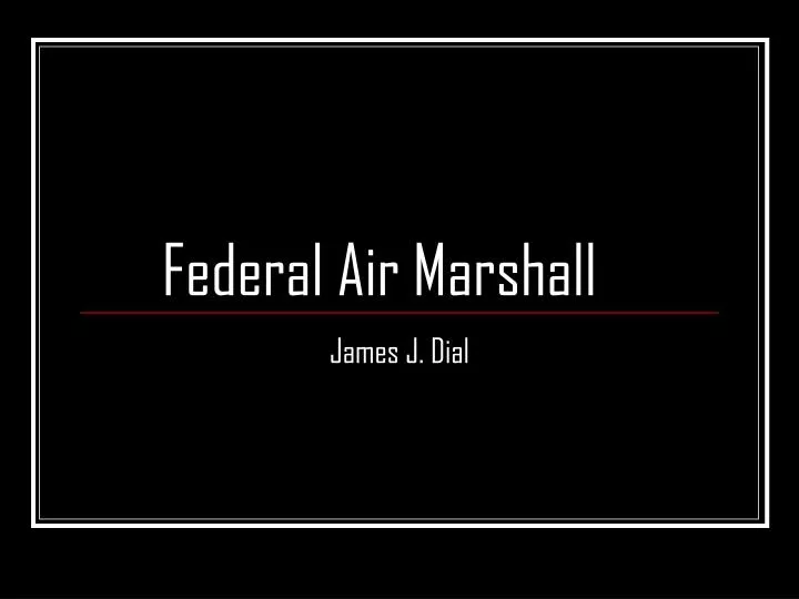 federal air marshall