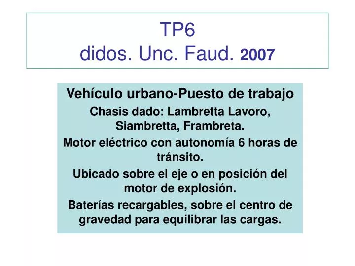 tp6 didos unc faud 2007