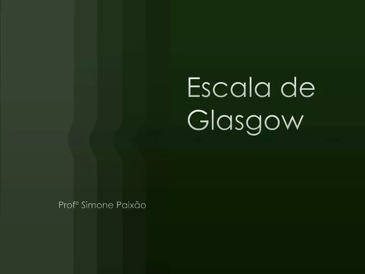 escala de g lasgow