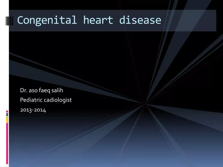 congenital heart disease