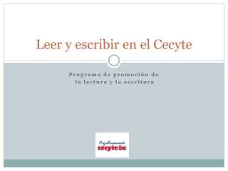 leer y escribir en el cecyte