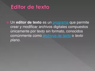 editor de texto