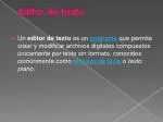 Editor de texto - slide 1