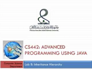 CS442: Advanced programming using java