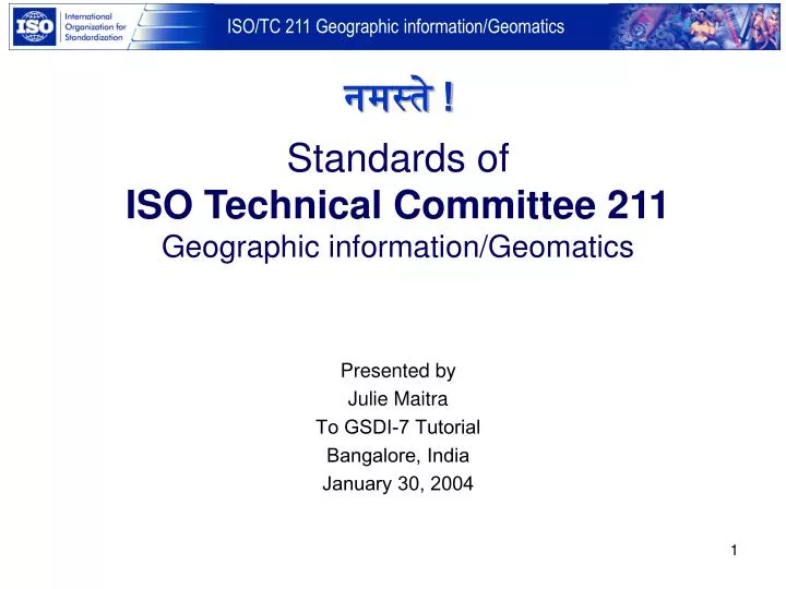 standards of iso technical committee 211 geographic information geomatics