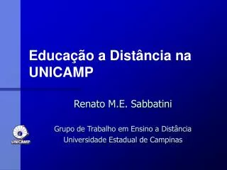 educa o a dist ncia na unicamp