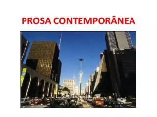 prosa contempor nea
