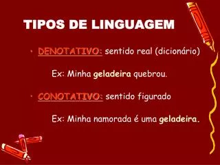 tipos de linguagem