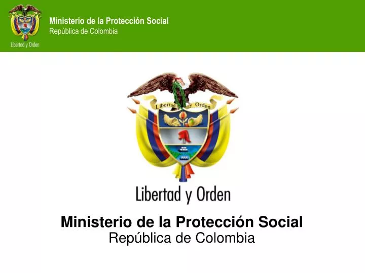 ministerio de la protecci n social rep blica de colombia