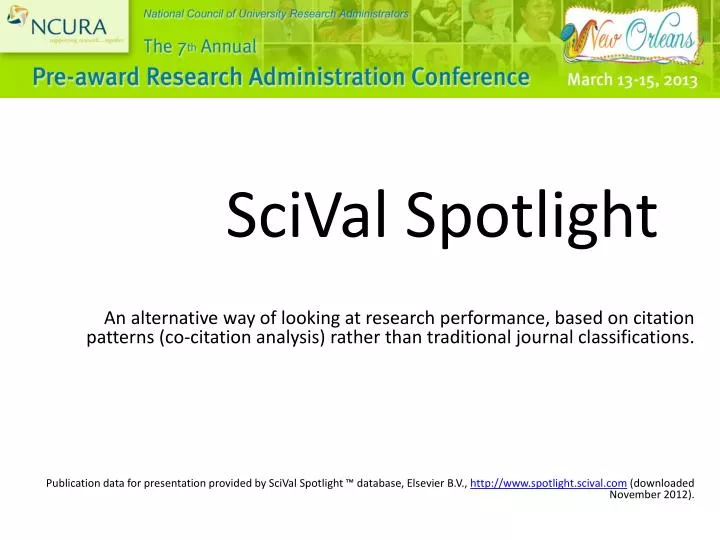 scival spotlight