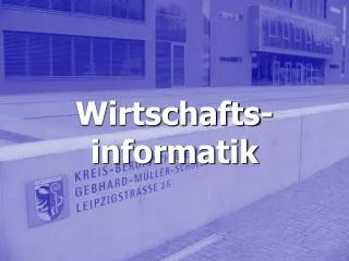 wirtschafts informatik