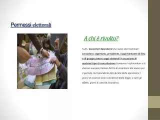 permessi elettorali