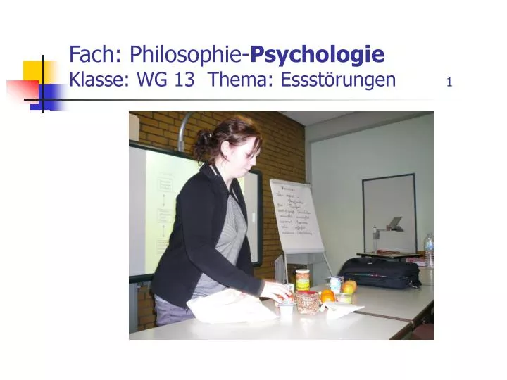 fach philosophie psychologie klasse wg 13 thema essst rungen 1