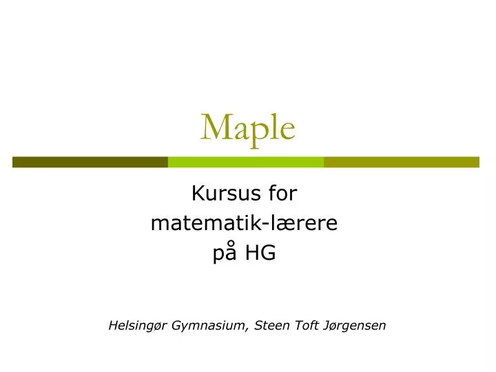 maple