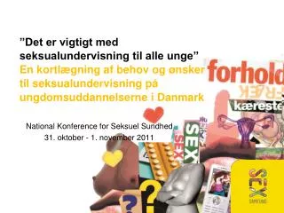 national konference for seksuel sundhed 31 oktober 1 november 2011