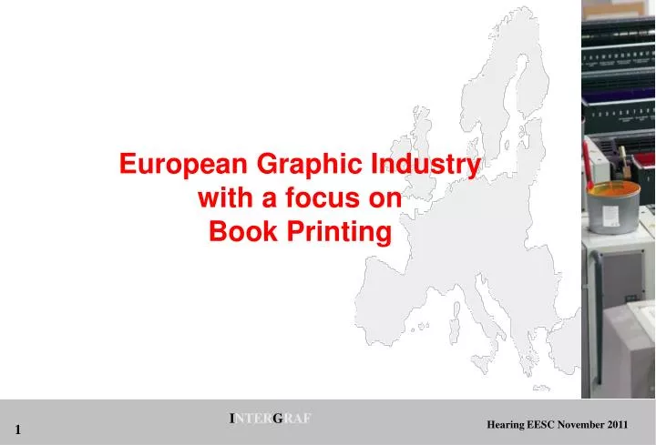 european graphic industry with a focus on book printing