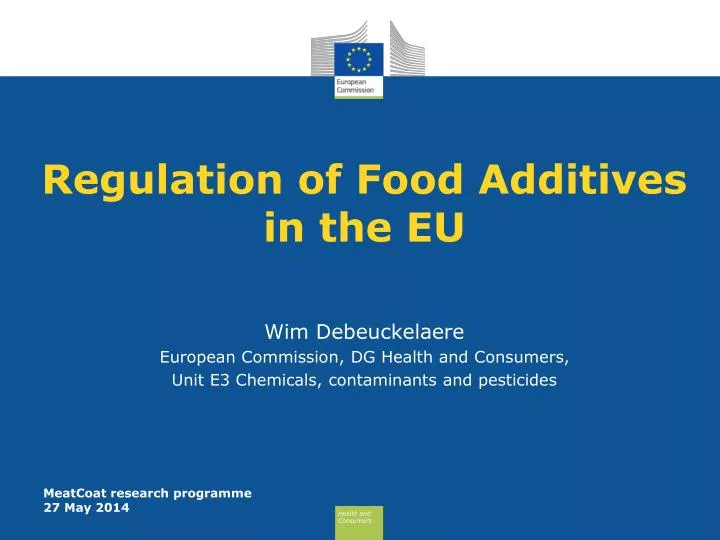 regulation of food additives in the eu