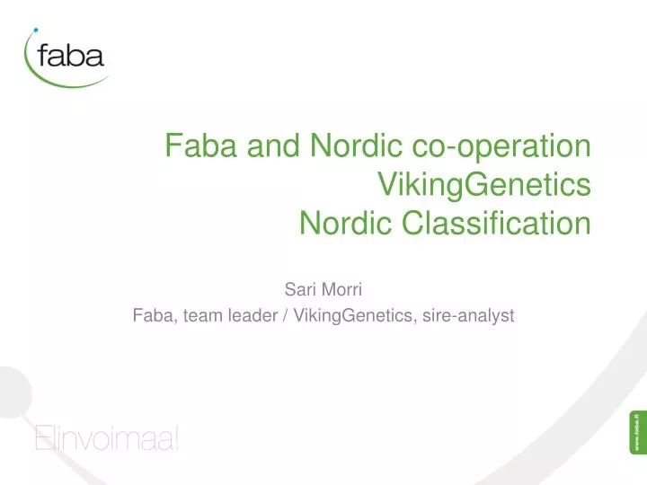 faba and nordic co operation vikinggenetics nordic classification