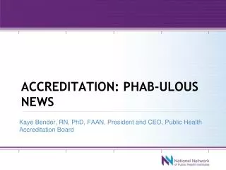 Accreditation: phab-ulous news