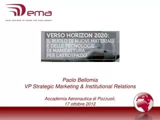 Paolo Bellomia VP Strategic Marketing &amp; Institutional Relations