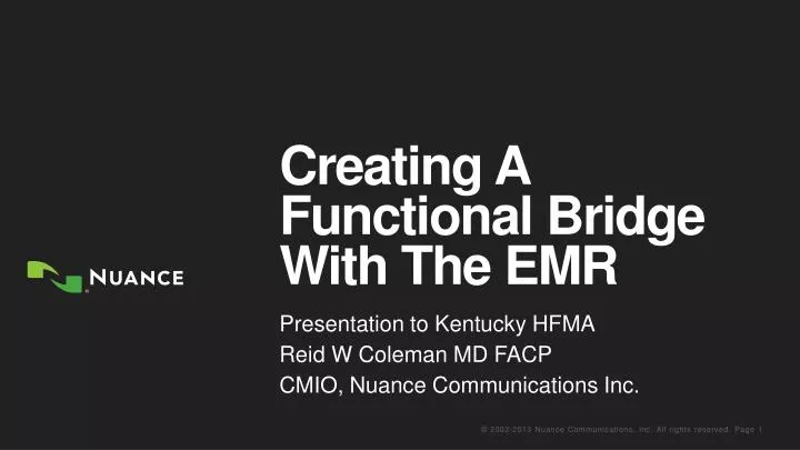 creating a functional bridge with the emr