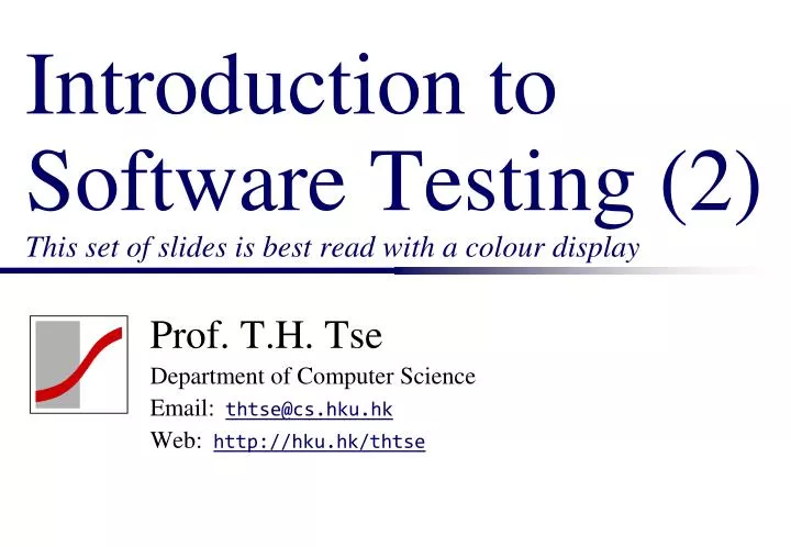 introduction to software testing 2 this set of slides is best read with a colour display