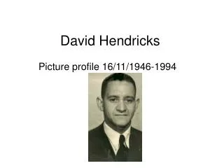 David Hendricks