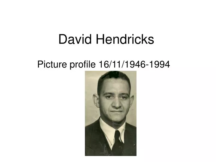 david hendricks