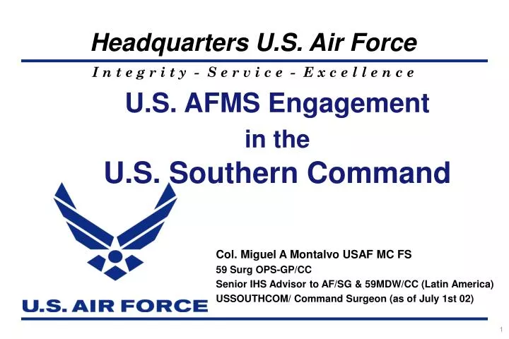 u s afms engagement in the u s southern command