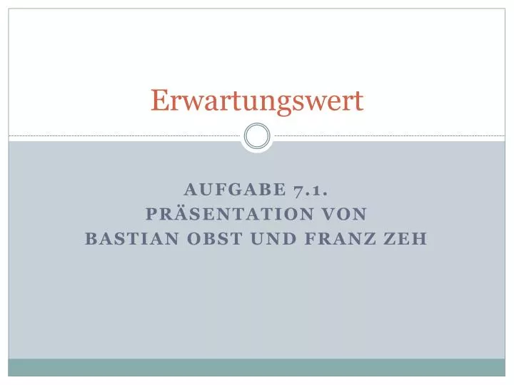 erwartungswert