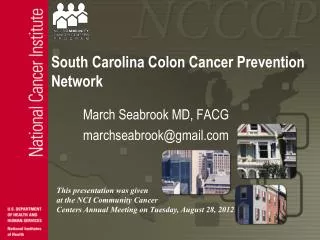 South Carolina Colon Cancer Prevention Network