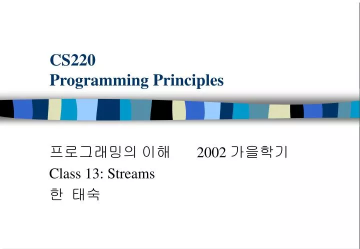 cs220 programming principles