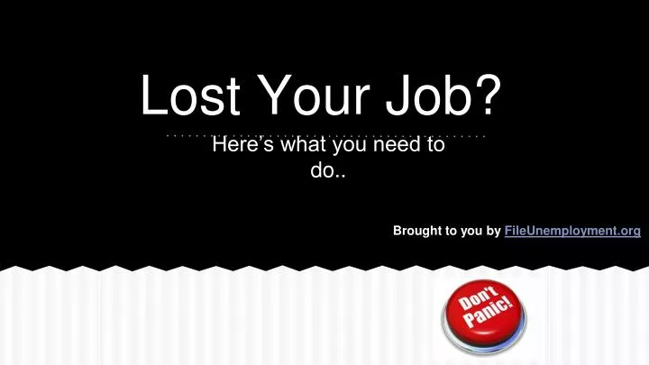 lost your job