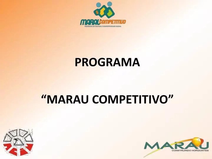 programa marau competitivo