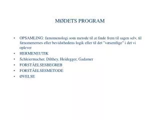 m dets program