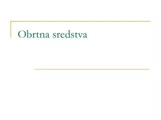 obrtna sredstva