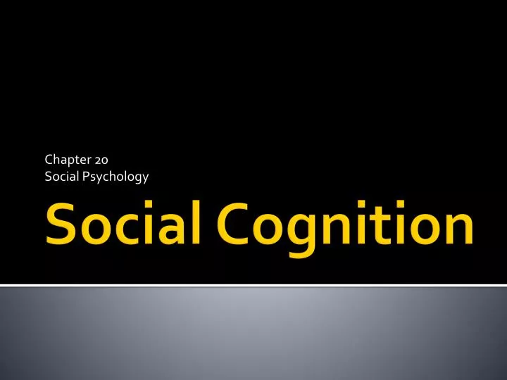 chapter 20 social psychology