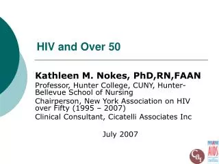 HIV and Over 50