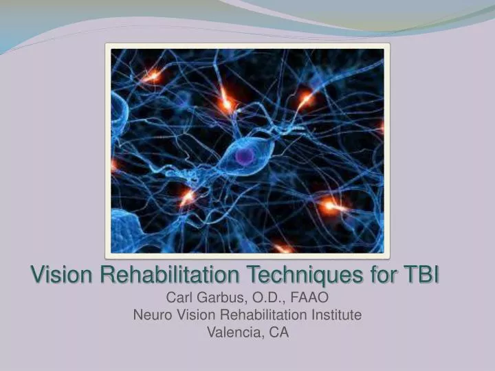 vision rehabilitation techniques for tbi