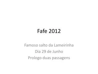 fafe 2012
